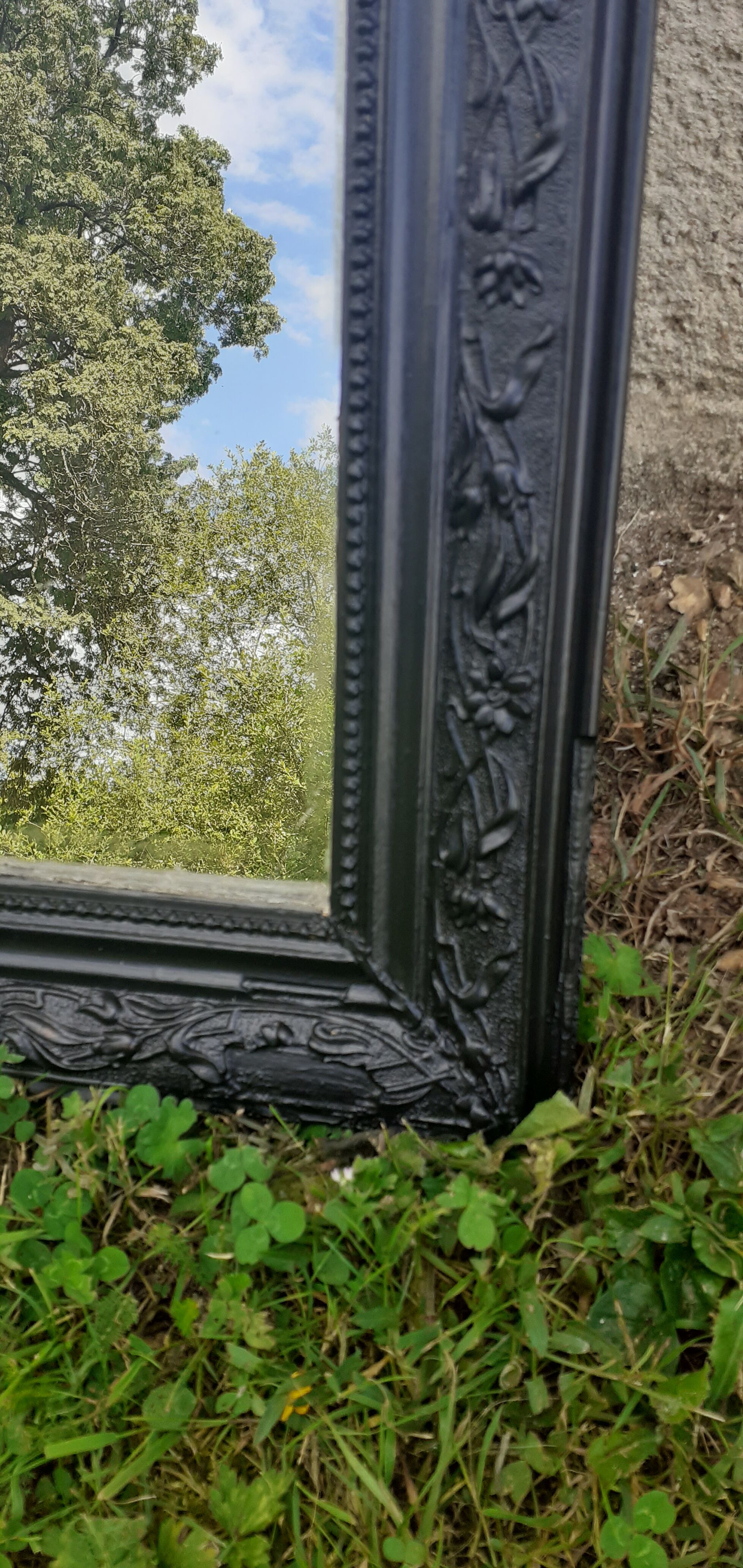Mirror style louis Philippe sculpting black old 49x69cm