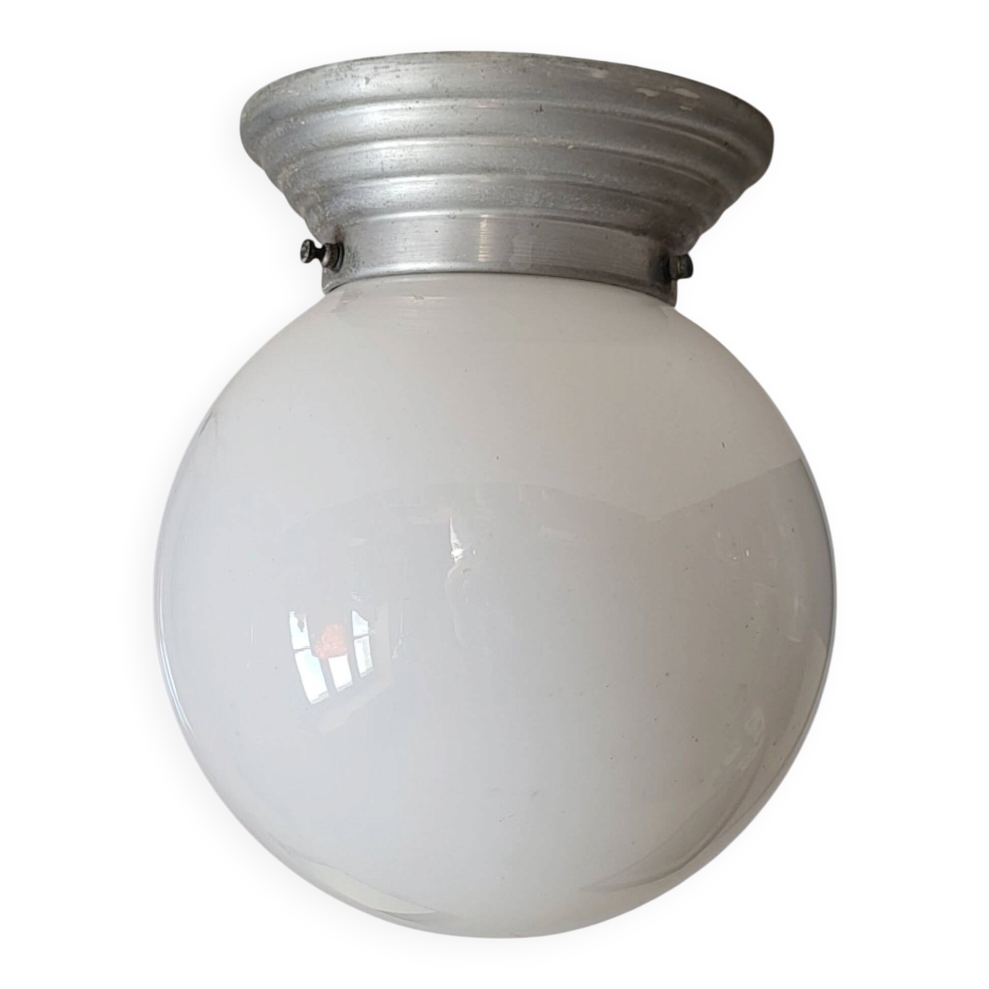 Opal glass ball ceiling light