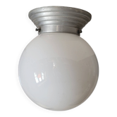 Opal glass ball ceiling light