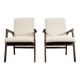Paire de Fauteuils Mid-Century en Boucle Beige 1964