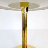 Large Space Age table lamp in brass by Fagerhults, Sweden, 1970s.