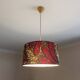 Lampshade / fabric suspension with ethnic printed wax