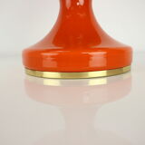 All Glass Orange Table Lamp by Valasske Mezirici, 1970s