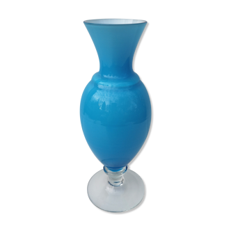 Vase suédois vintage en opaline