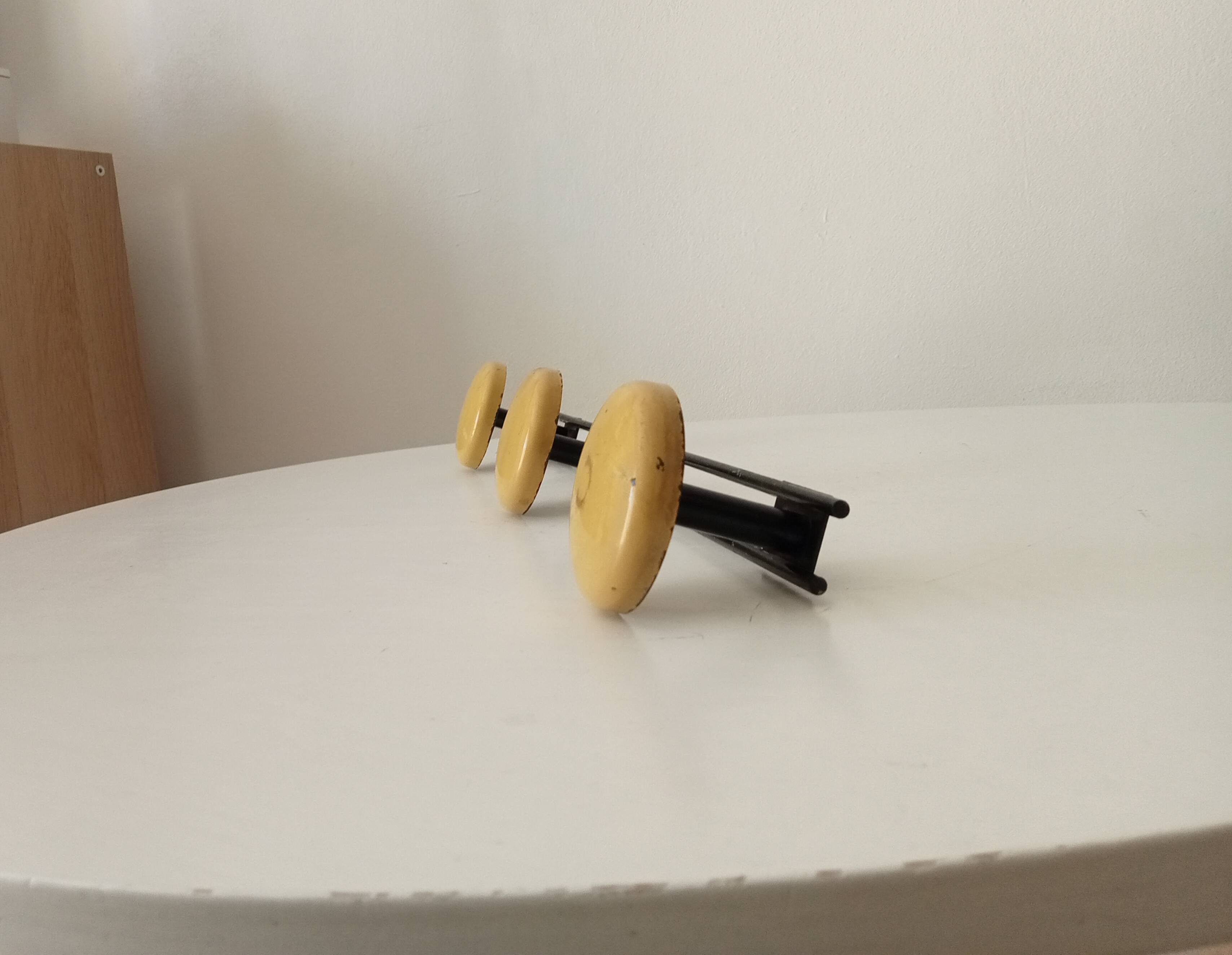 Vintage wall coat rack from the 60s/70s.