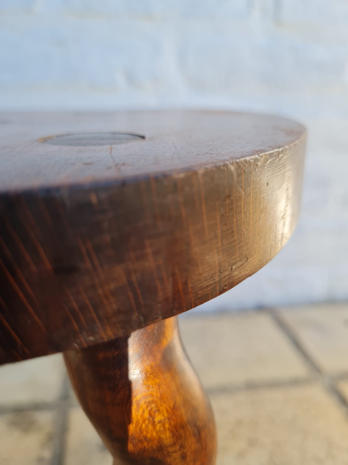 Tripod wooden stool