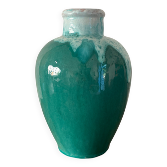 Vase en céramique turquoise
