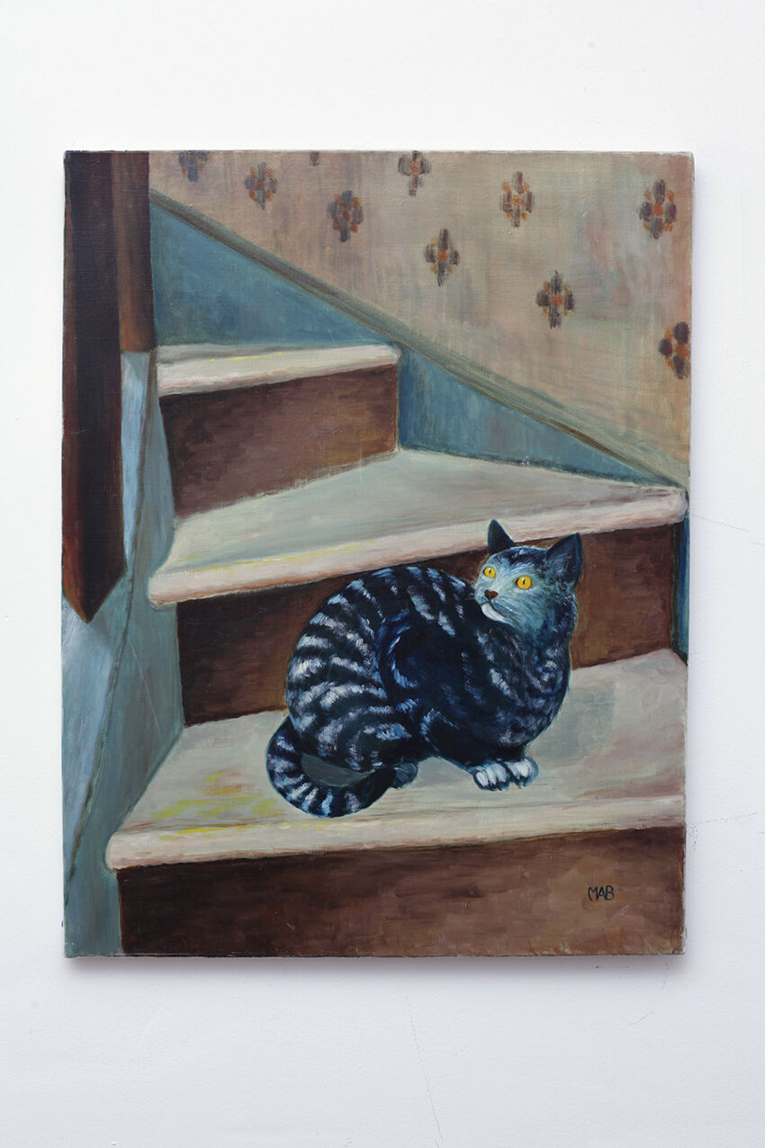 Tableau Huile Sur Toile Chat Selency