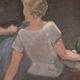 Huile sur toile norvégienne par Otto Olsen, 1958