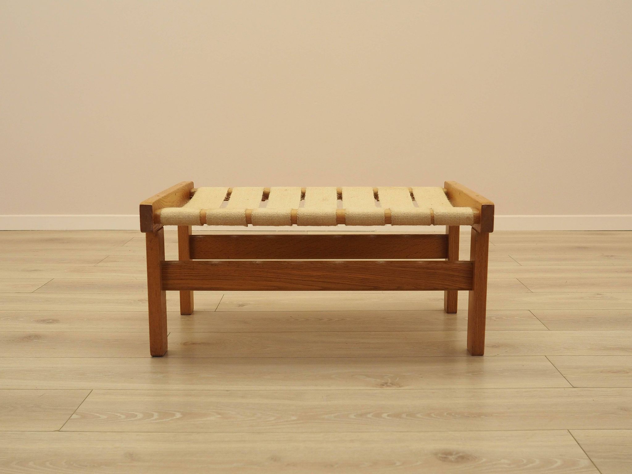 Oak footstool, Danish design, 1960s, made in Denmark