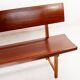 Large Solid Wooden Bench,1960s, Belgium