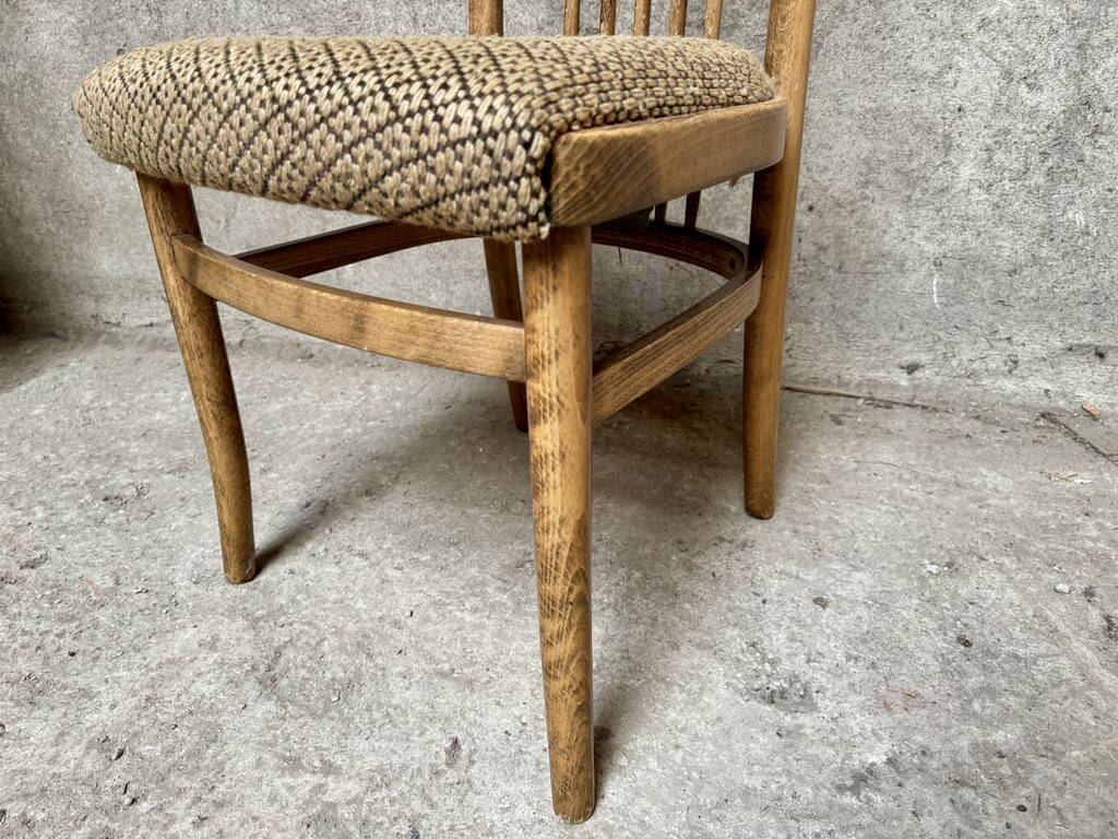 Series Set of 4 Baumann Eden Vintage chairs with fabric seat