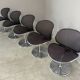 Set O-line dining chairs by Herbert Ohl, Wilkhahn 1980s