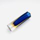 Vase Luigi Mandruzzato Murano Sommerso Hexagonal - Cobalt Blue & Amber