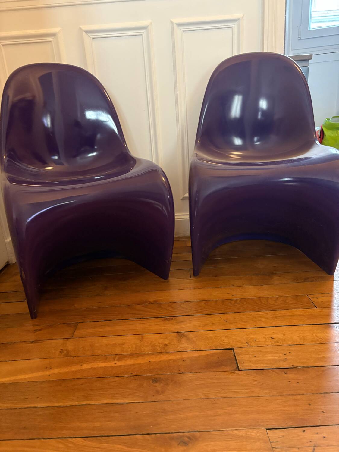 Pair of vintage Herman Miller Verner Panton chairs