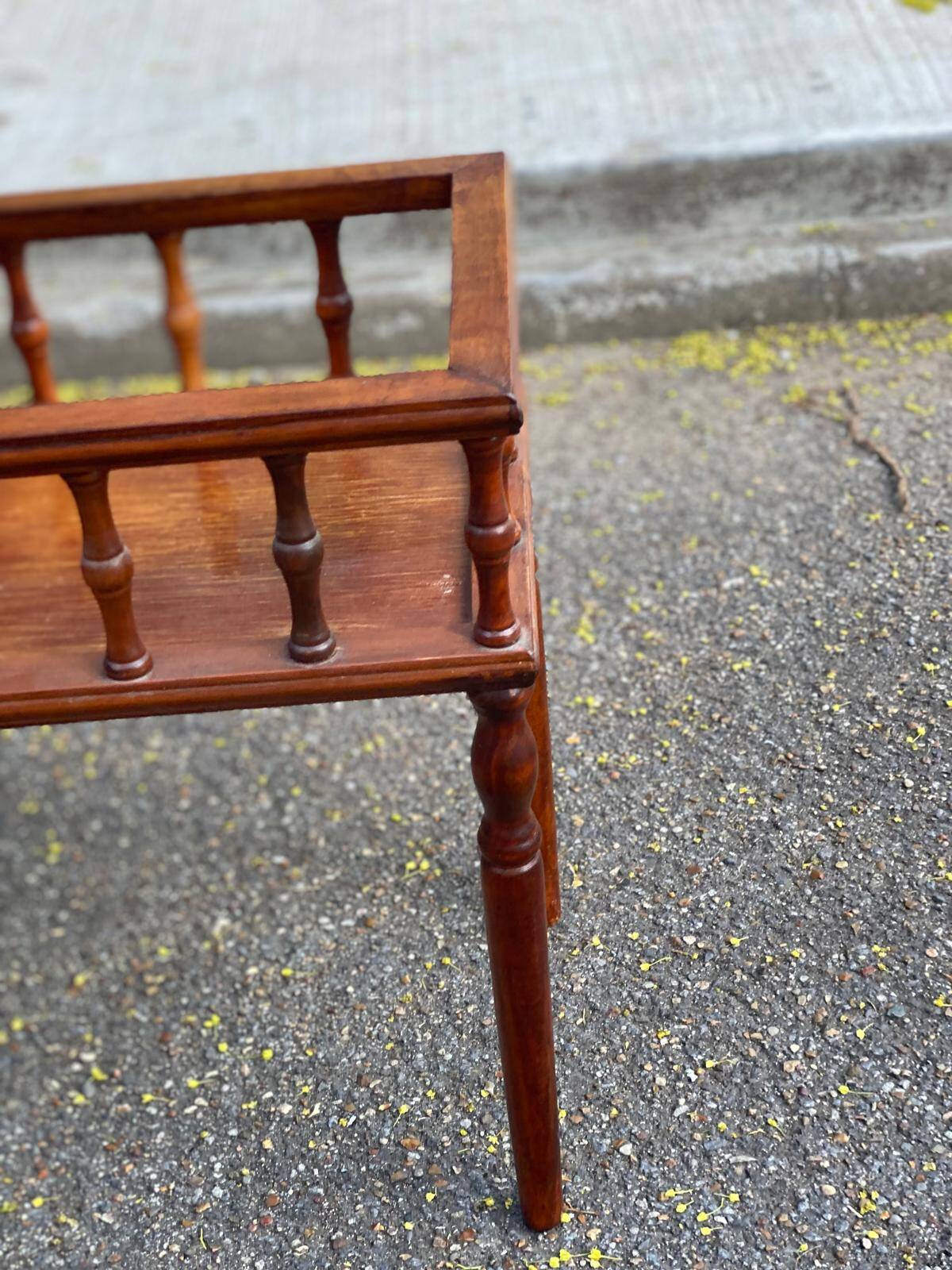 Carved solid wood planter from the 1980s.