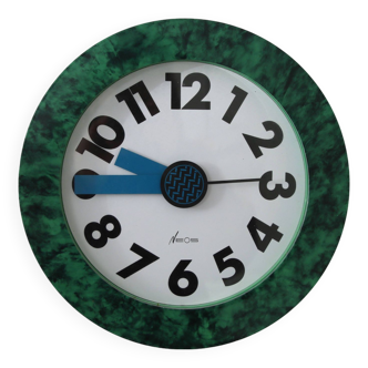 Wall mounted clock designed by george sowden, manufactured by neos in italy around 1980.