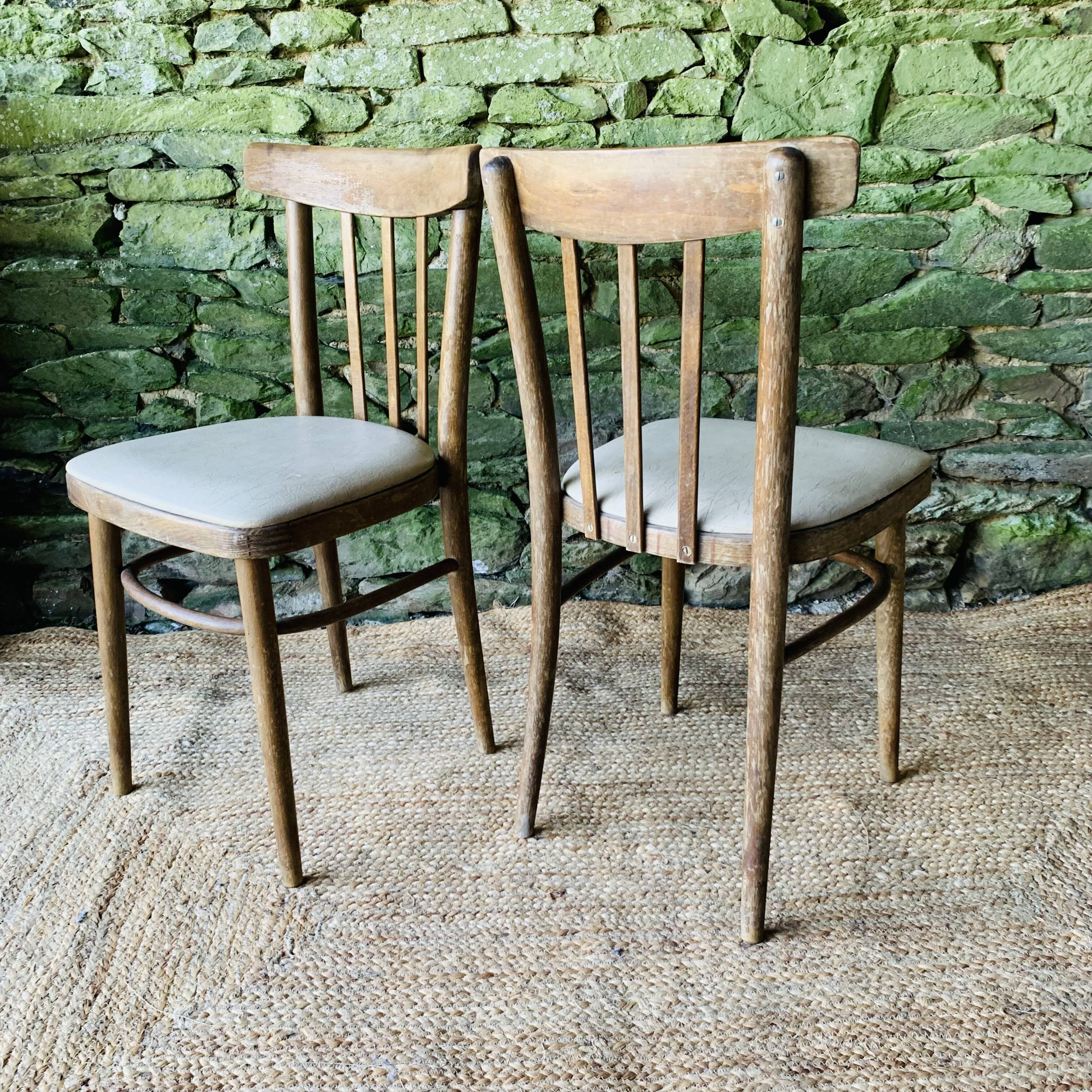 Pair of bistro chairs