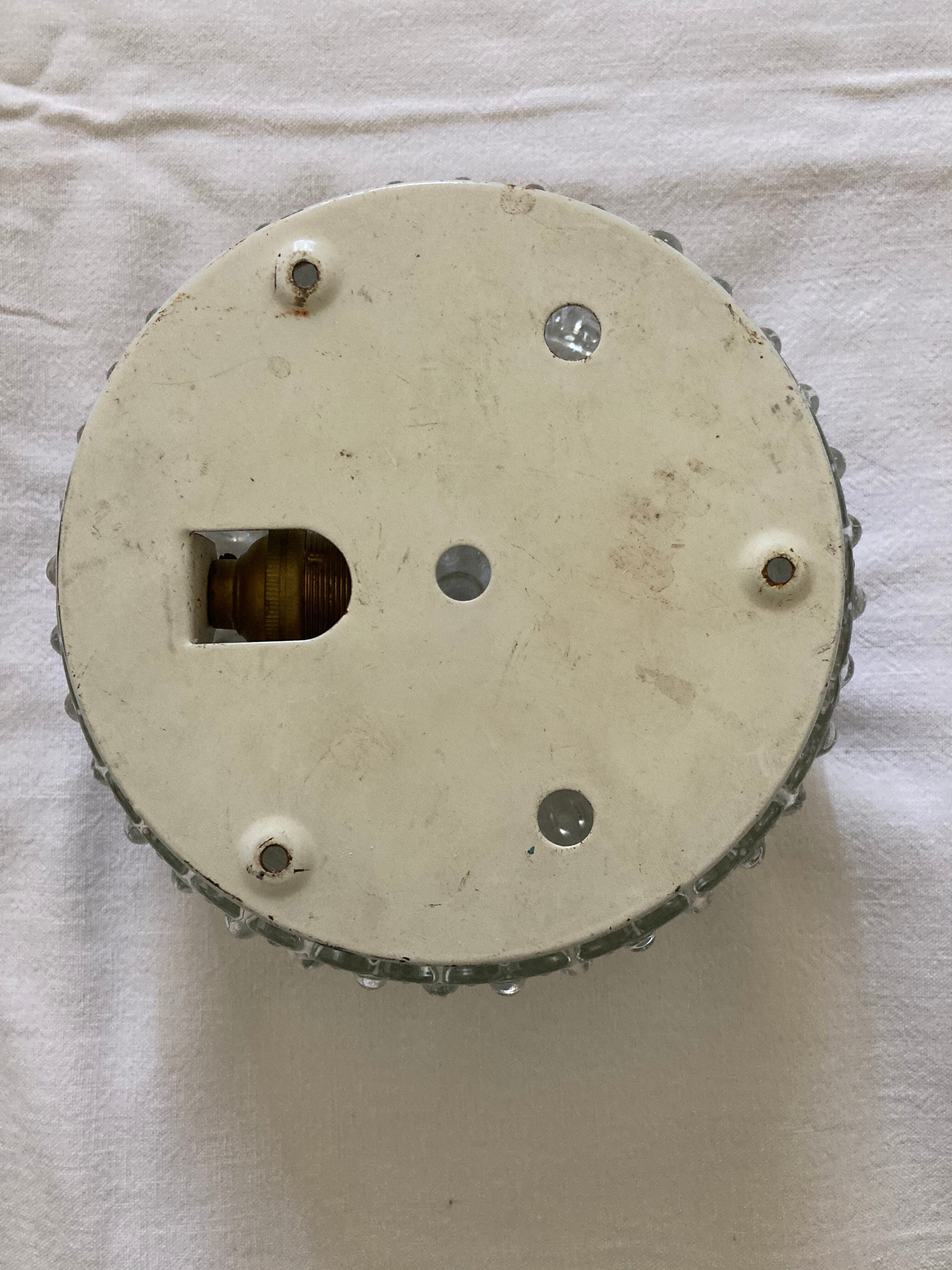 Glass ceiling light circa 60