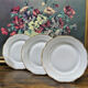 Service de table vintage blanc et or, service de table ancien