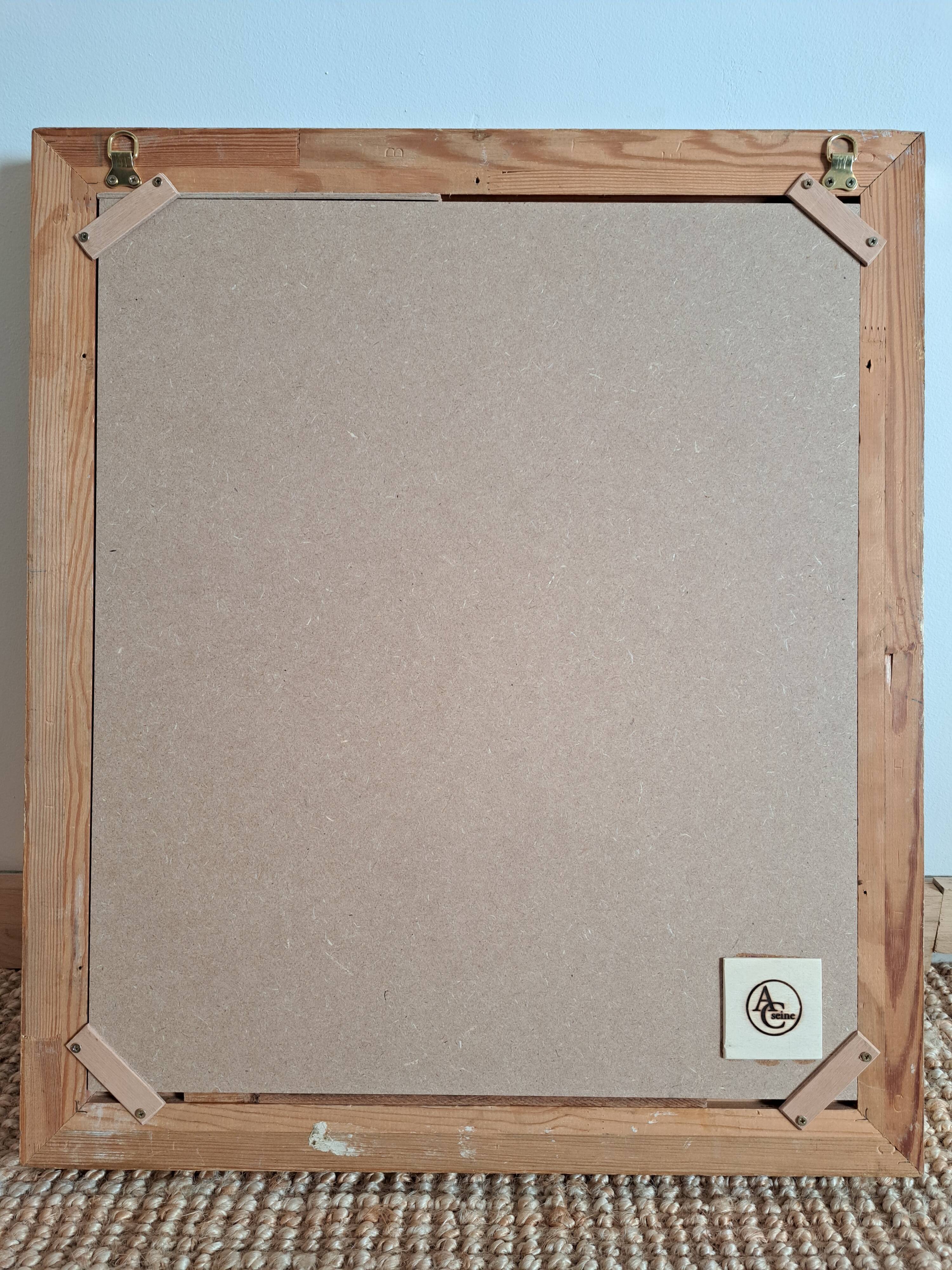 Slate table framed in gold leaf style