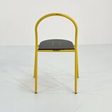 Chaise jaune "Il Bottone" par Paolo Parigi pour Heron Parigi, 1980