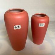 Pair of asymmetrical coral vases Bay Germany