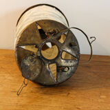 Lampion in natural cotton and metal