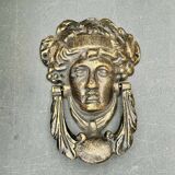 Large metal door knocker Greek goddess