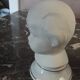 2 busts girl and boy - vintage porcelain biscuit