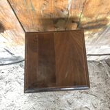 Vintage Wooden High Bolster Side Table #A605