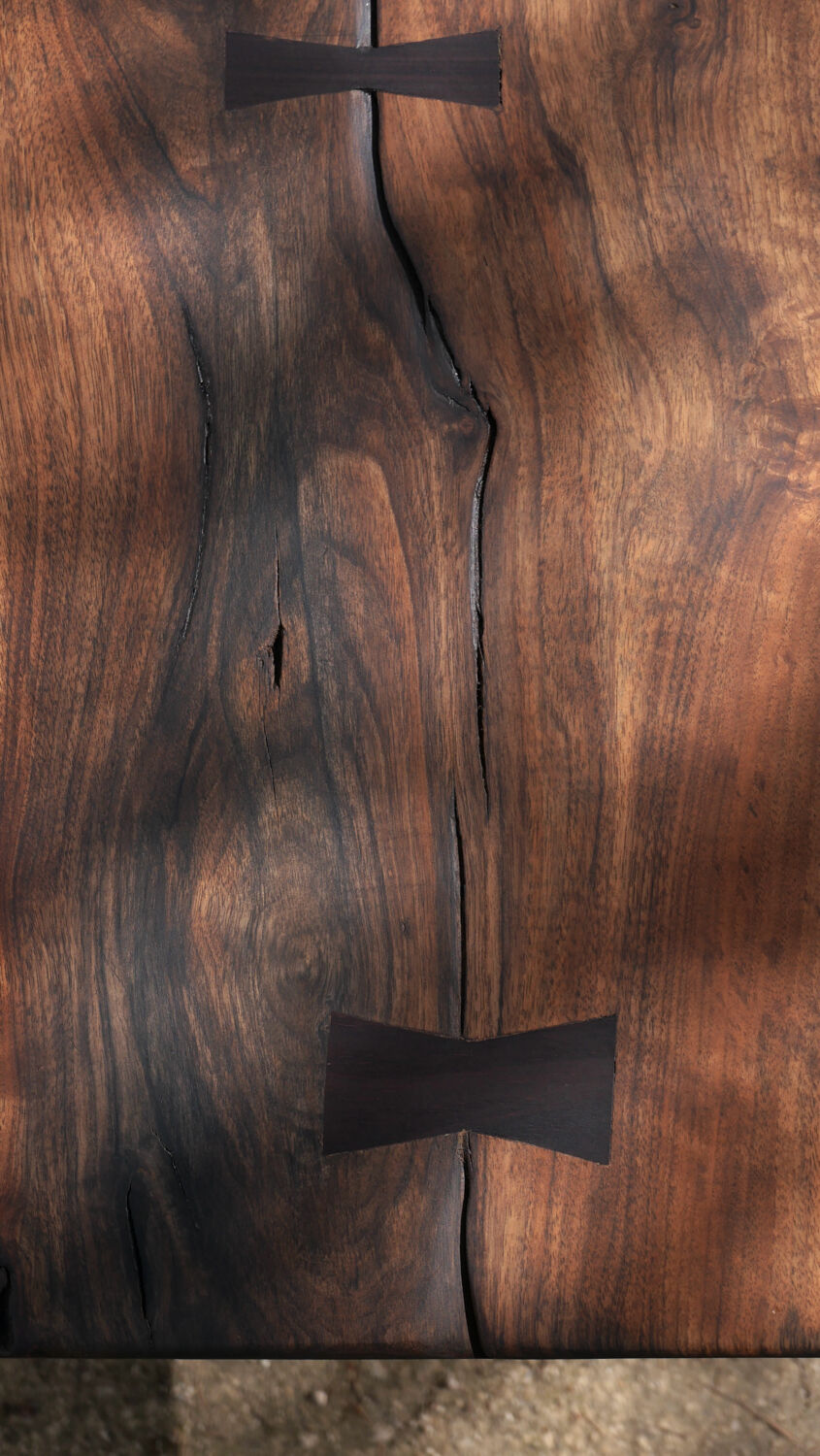 70s walnut coffee table