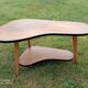 Table de salon de forme haricot années 60