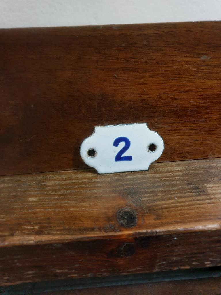 Enamelled plaque - Number 2