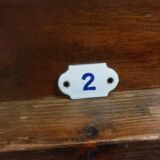 Enamelled plaque - Number 2