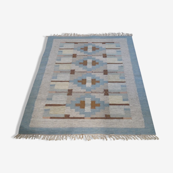 Tapis vintage suedois "Rolakan " en laine 1960