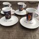 8 coffee cups with saucers - Cafés Folliet Collection