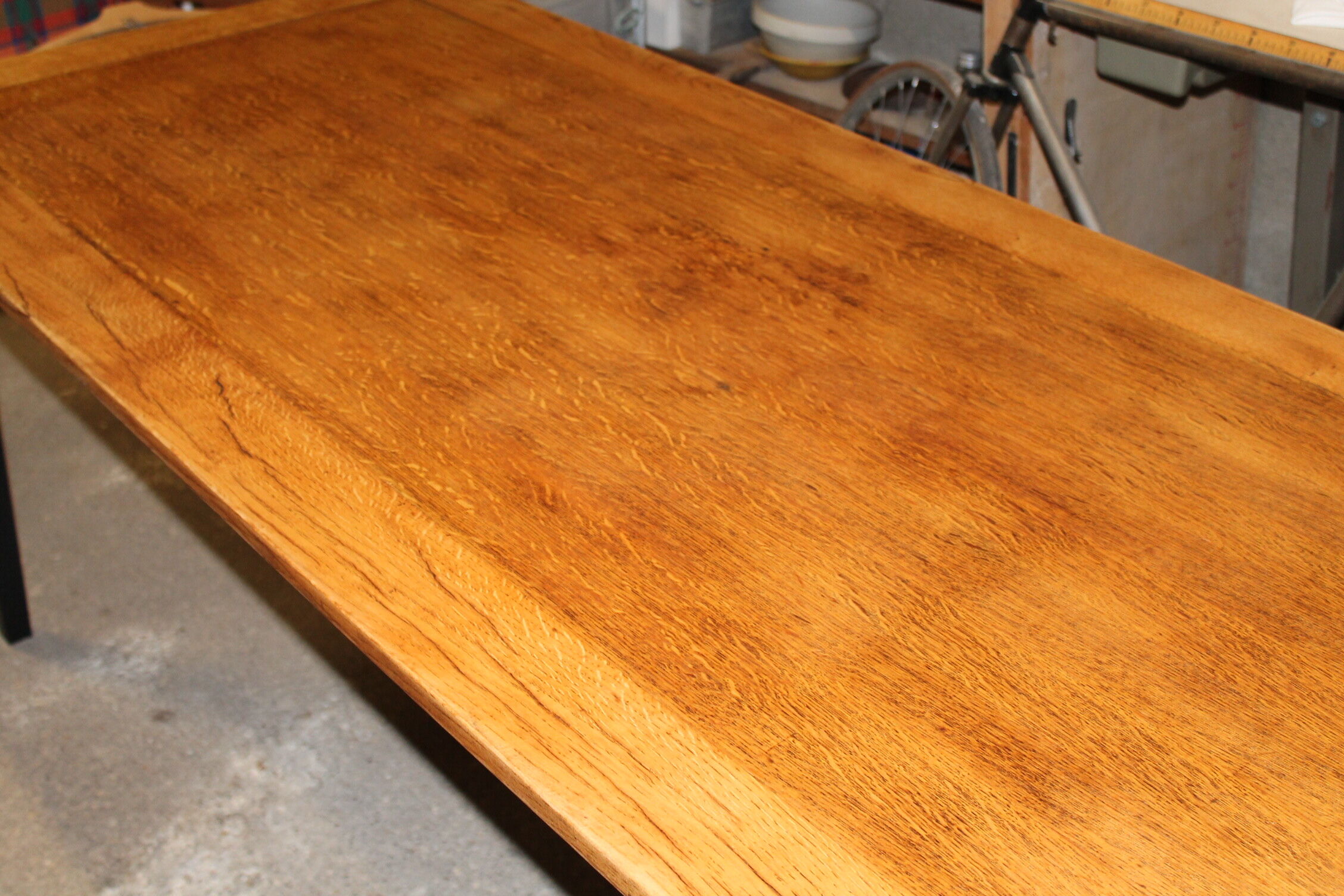 Solid oak farm table