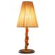 Tree Trunk table lamp in acacia, oak, and linen, 1950s