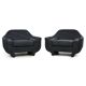 Paire de Fauteuils Design en Tissu Plissé