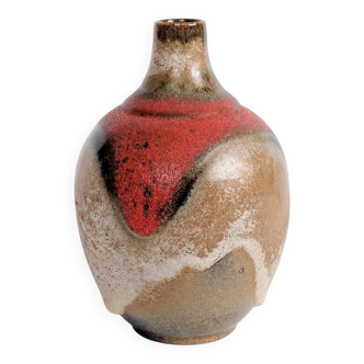 West German ceramic vase by Ruscha Keramik, Model 830 Fat Lava