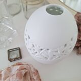 White porcelain egg vase