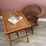 Small wicker armchair for children
