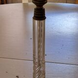 Pied de lampe style art deco en verre