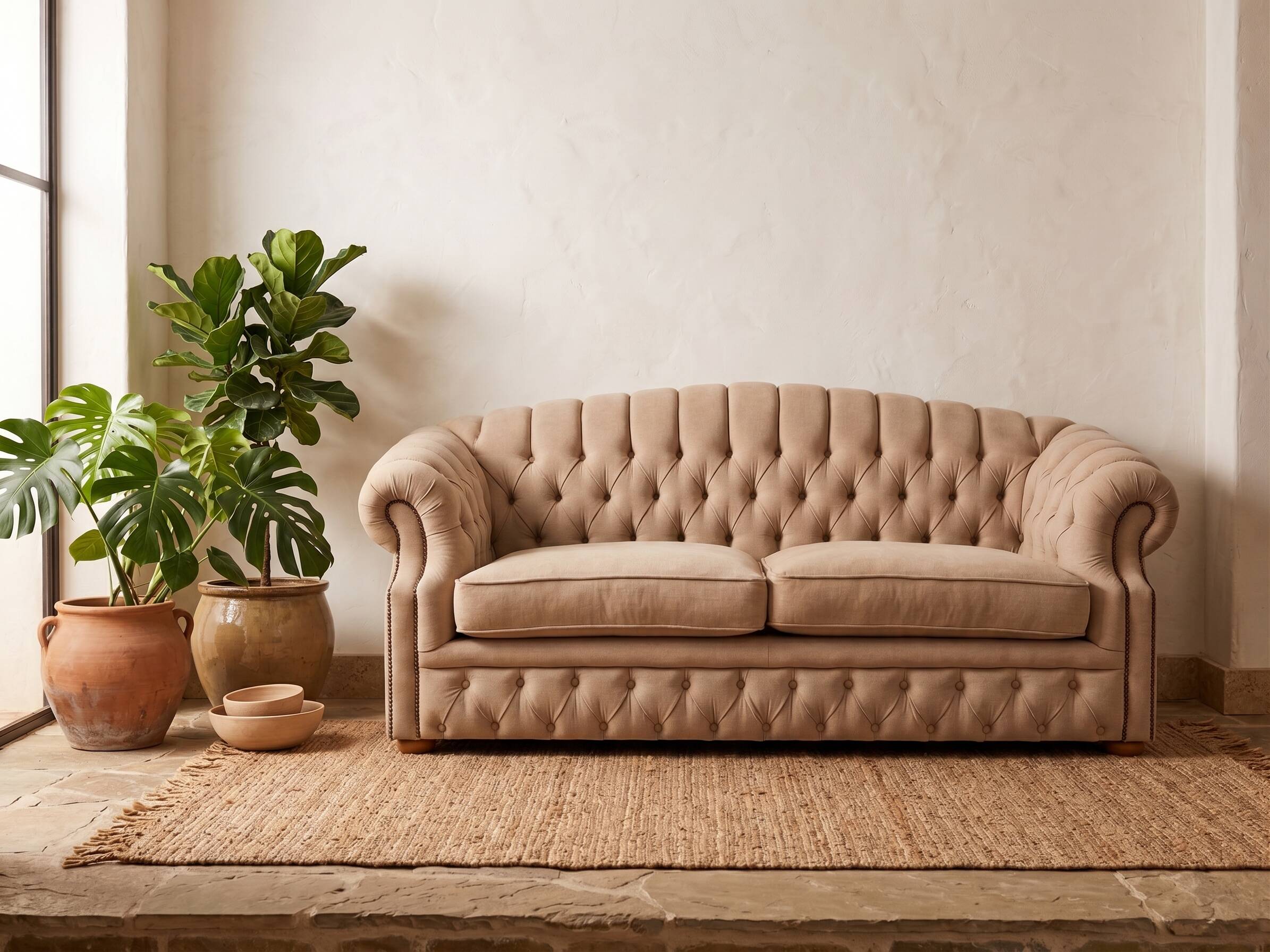Chesterfield Bradwell sofa, 180 cm, custom-made, as good as new.