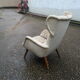 Bergere Chair Scandinavian flesh wingback wing 50 years