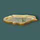 Antique mirror in gilded resin, shaped with curves – neoclassical style
