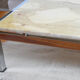 Marble and metal coffee table 70s