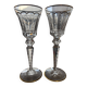 Ensemble de 2 grands verres en cristal Saint Louis "Excellence" ; Hauteur : 25 cm