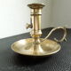 Candle holder with vintage brass handle